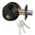 Round Deadbolt Security Lock Black 