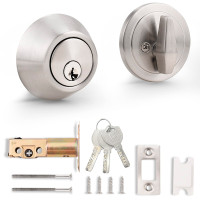 Round Deadbolt Security Lock Antique, Round Deadbolt Security Lock SS
