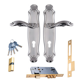 Door Handle Lock 85mm SS BLB (317)