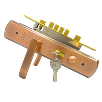Stainless Steel SS Door Handle Lock AC (6817-25)