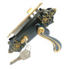 Door Handle Lock 58mm CF Black (603)
