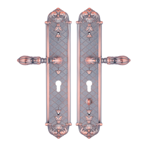 Large Size Door Handle Lock Copper Antique (111)