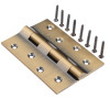 4" 3mm Brass Door Hinges AB (Rail)