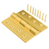 4" 5mm Brass Door Hinges SL (Butt)