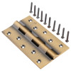 5" 4mm Brass Door Hinges AB (Rail)