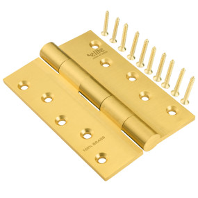 5" 5mm Brass Door Hinges SL (Butt)