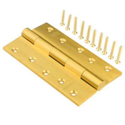6" 5mm Brass Door Hinges SL (Butt)