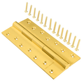 8" 5mm Brass Door Hinges SL (Butt)