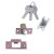 Door Knob Round Lock AC (5883)