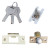 Door Knob Round Lock BN/GP (5883)