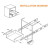 12" Steel 3 Part Black Drawer Channel / Slider