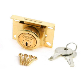 Parrot Brass Drawer Lock Gold