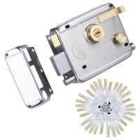 Black Rim Lock 120 mm (5 Key), Stainless Steel (SS) Rim Lock (30 Key)