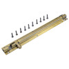 12" 12mm Brass Tower Bolt AB