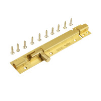 6" 12mm CP Tower Bolt SS, 6" 10mm Brass Tower Bolt SL