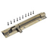6" 10mm Brass Tower Bolt AB