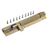 6" 12mm Brass Tower Bolt AB