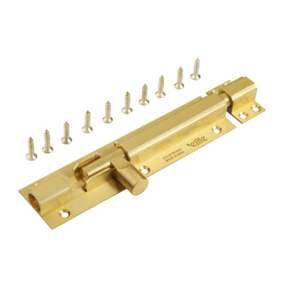 6" 12mm Brass Tower Bolt SL