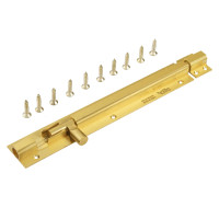 8" Design Premium Brass Tower Bolt , 8" 10mm Brass Tower Bolt SL